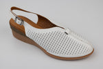 Pantofi dama piele naturală talpa ortopedica LSD 642 Alb