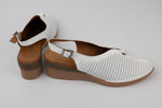 Pantofi dama piele naturală talpa ortopedica LSD 642 Alb