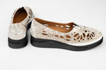 Pantofi dama piele naturală talpa ortopedica LSD 161 Gri auriu