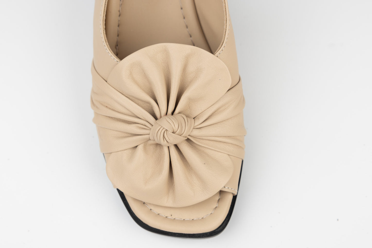 Women's genuine leather sandals LSD 1019 Beige