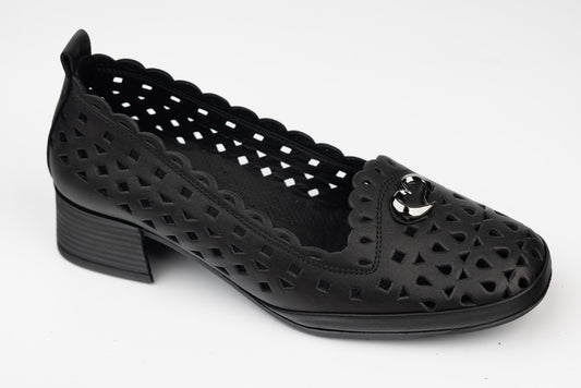 Pantofi dama piele naturală perforata GORETTI 5680 N perf