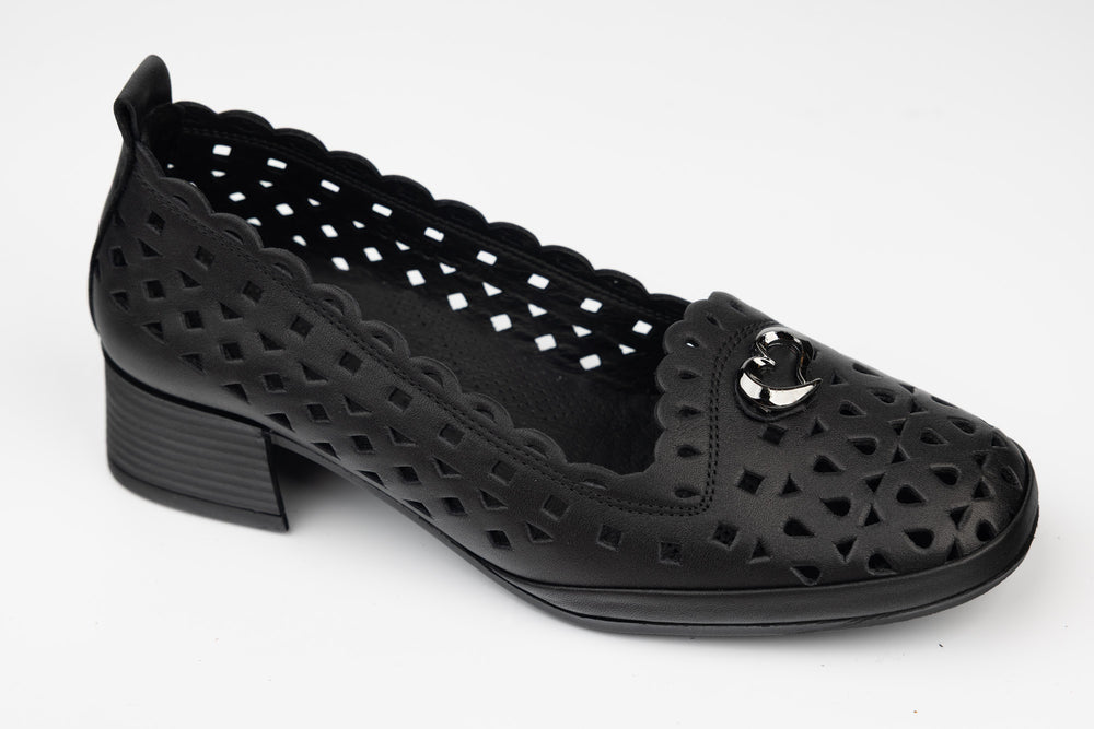 Pantofi dama piele naturală perforata GORETTI 5680 N perf