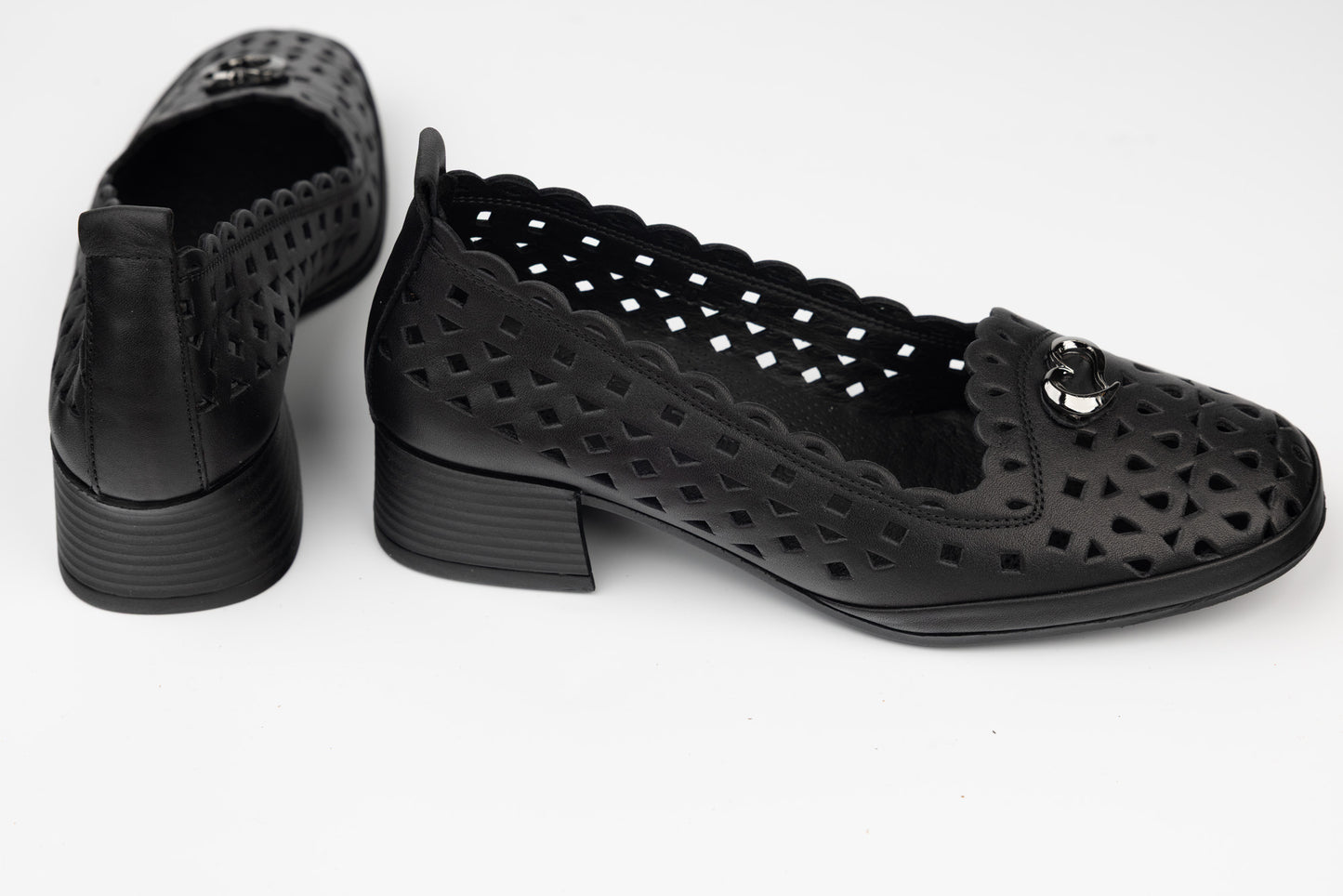 Pantofi dama piele naturală perforata GORETTI 5680 N perf