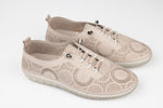 Pantofi dama piele naturală perforata GORETTI 43-01 Bej