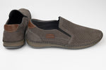 Pantofi piele naturală GORETTI 1-106 Gri perforat