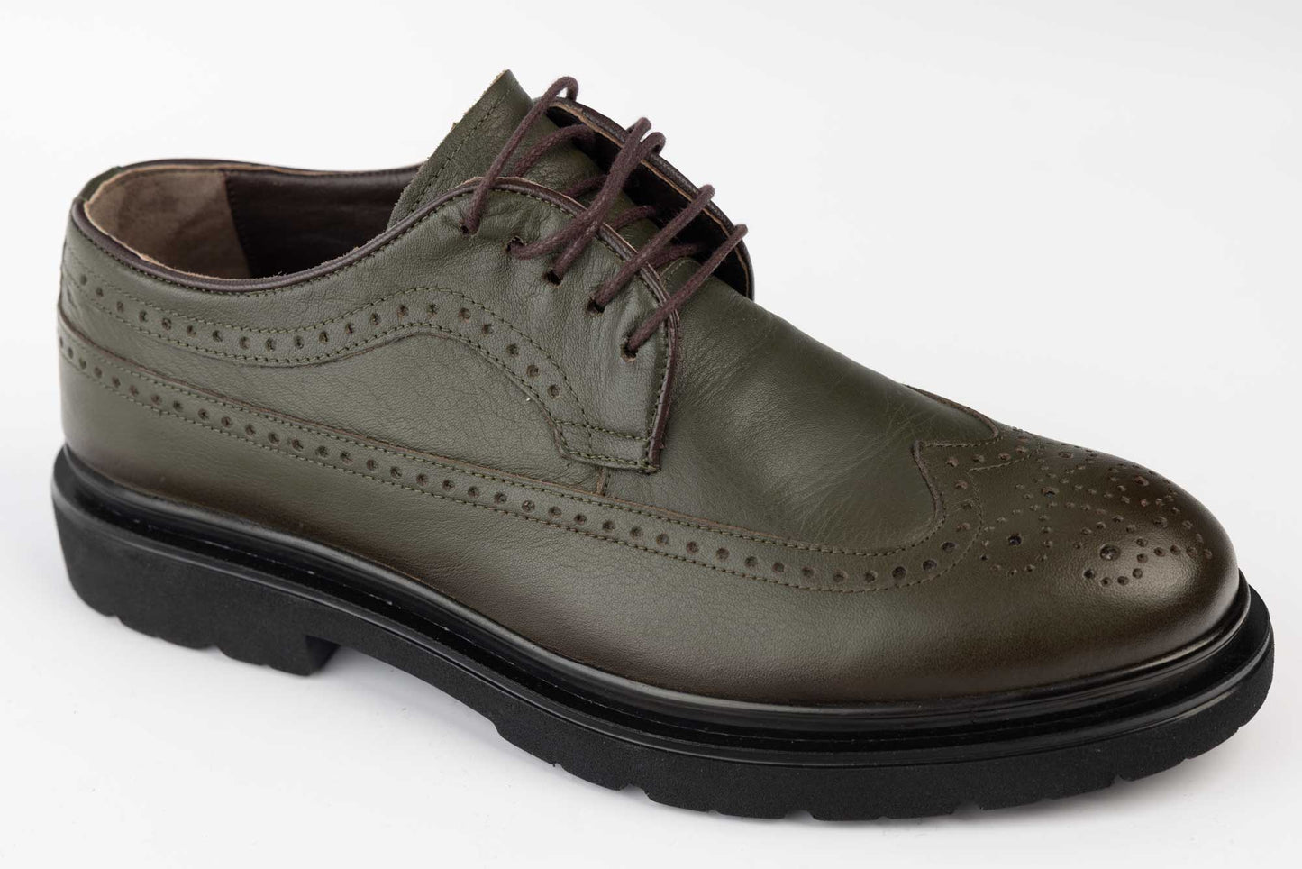Men's genuine leather shoes DOGATI 09 Green