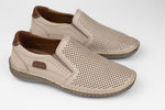 Pantofi piele naturală GORETTI 1-106 Bej perforat