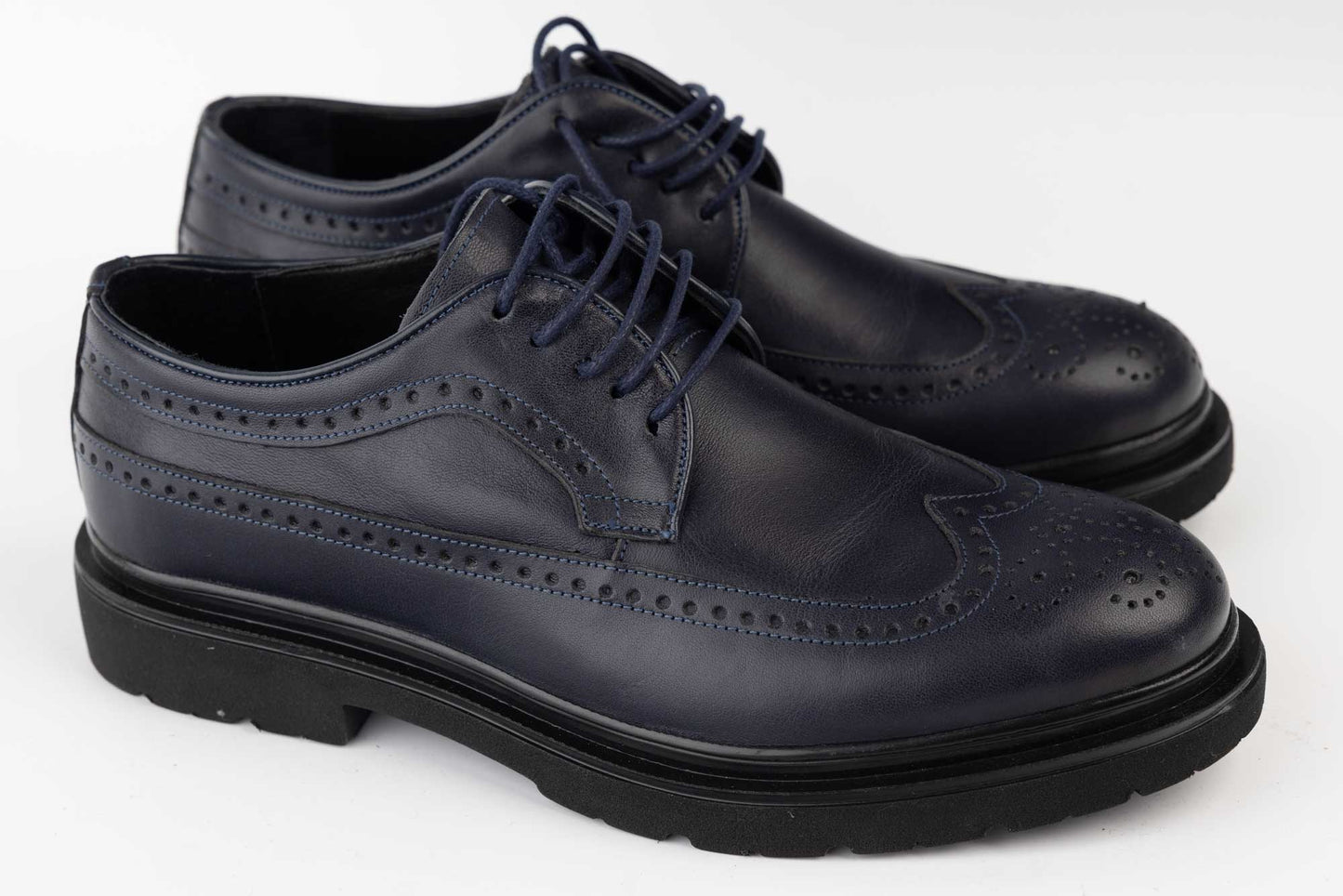 Pantofi barbati casual piele naturala DOGATI 09 Blue