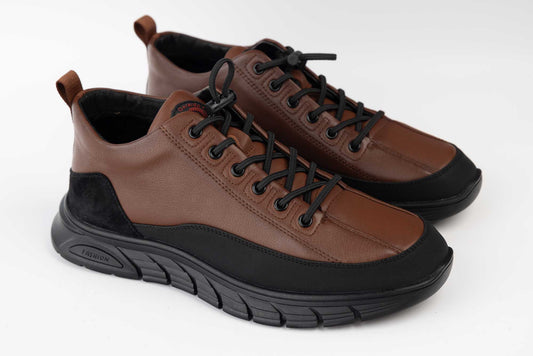 Pantofi barbati piele naturala FRANCO GERARDO H-07 Maro