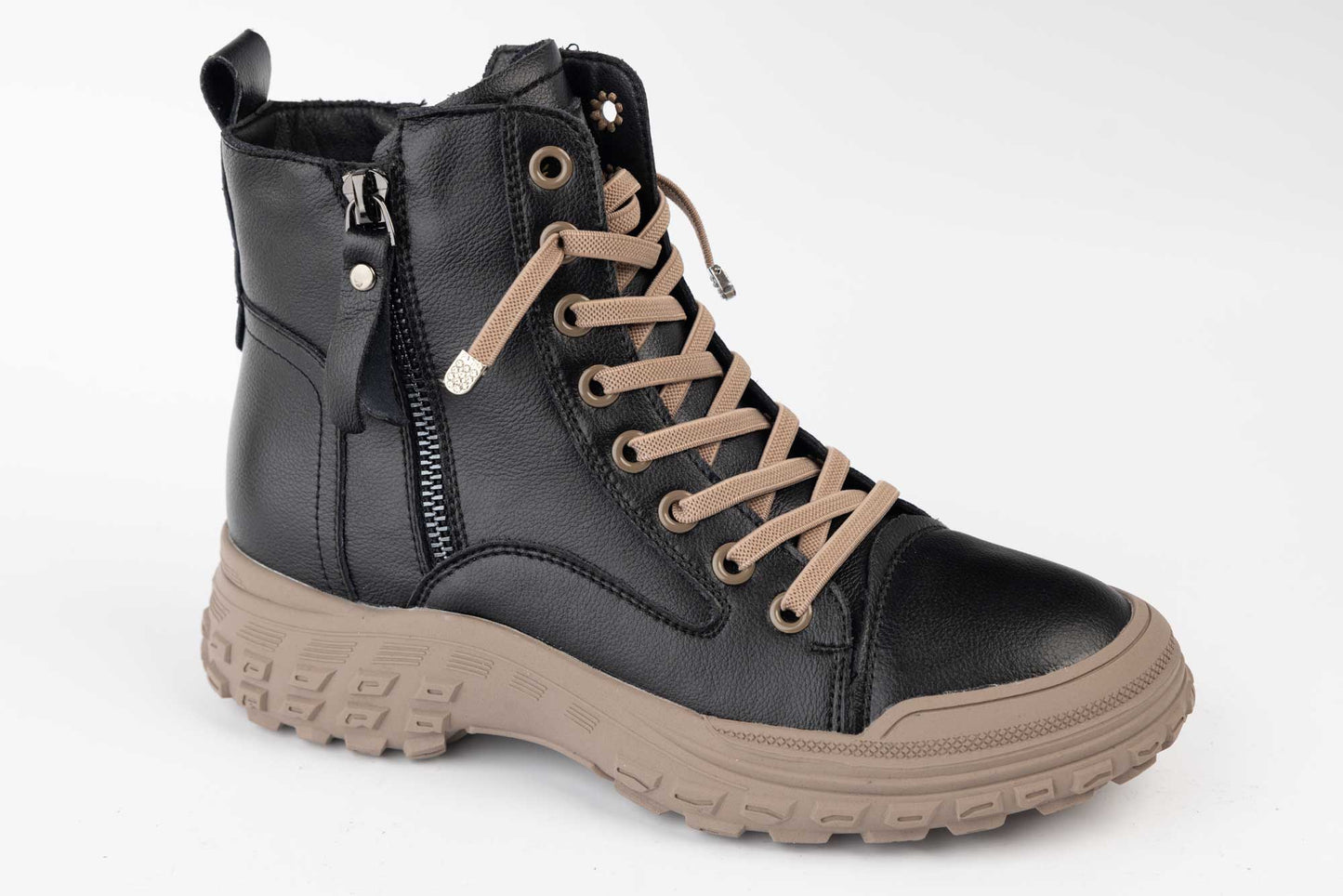 Women's casual boots made of genuine leather FRANCO GERARDO 1292 Black 