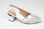 Pantofi dama piele naturală BETINA 31602 Alb
