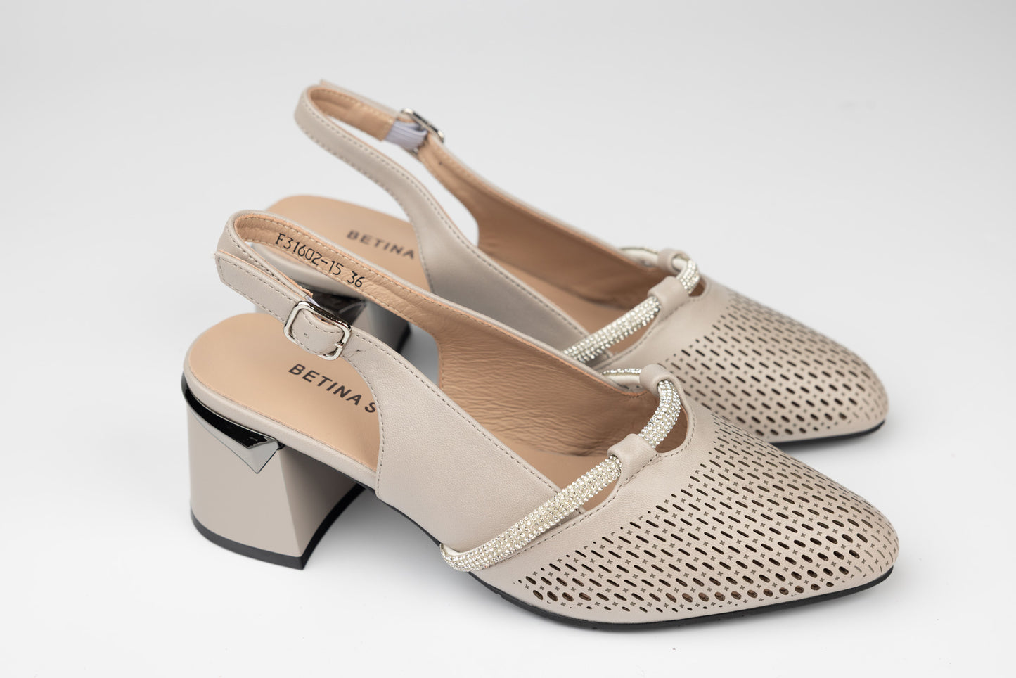 Pantofi dama piele naturală BETINA 31602 Taupe