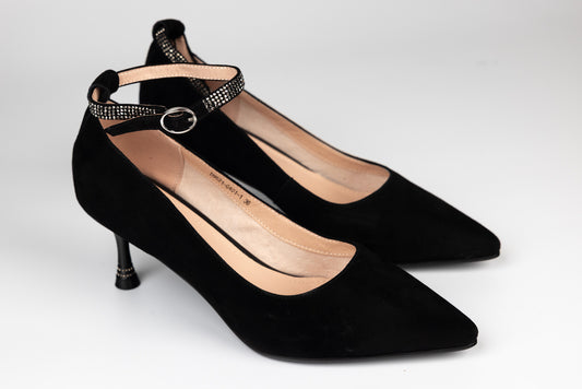 Pantofi dama piele naturală întoarsă BETINA 401 N vel