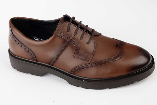 Pantofi barbati piele naturală SILESCO 150 Maro box