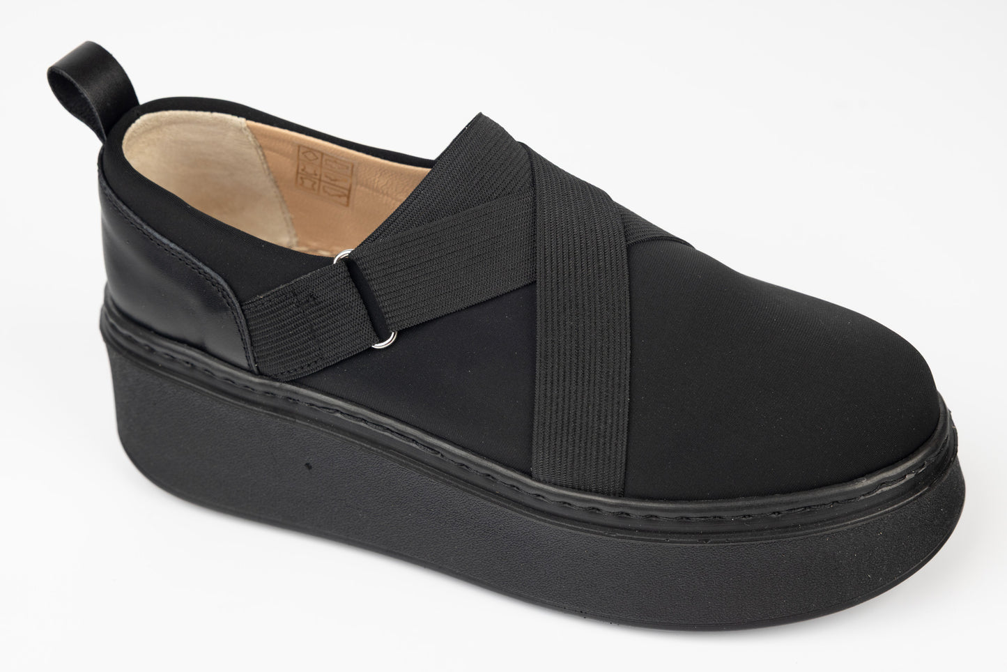 Pantofi dama casual PREGO 1150 strech Negru