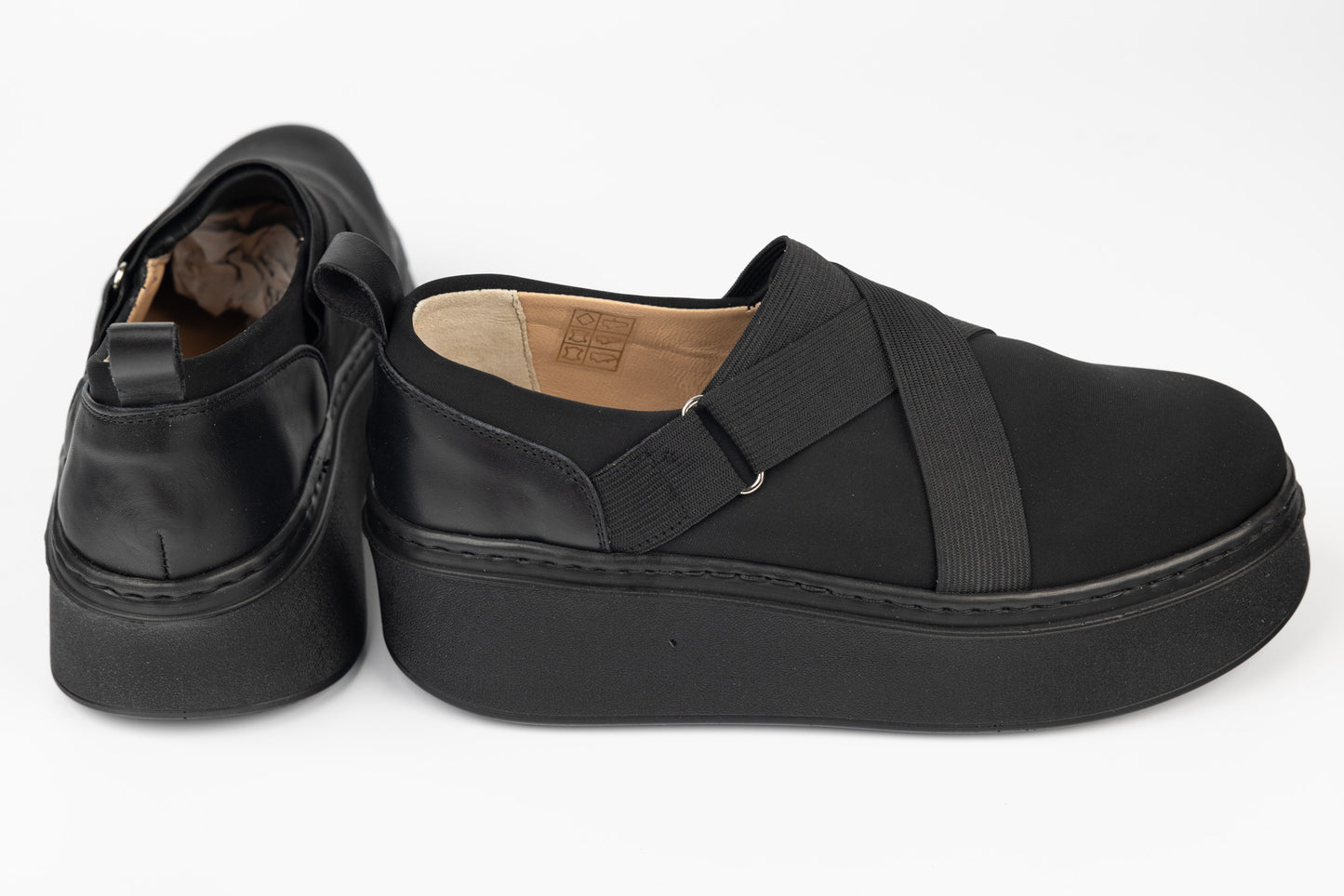 Pantofi dama casual PREGO 1150 strech Negru