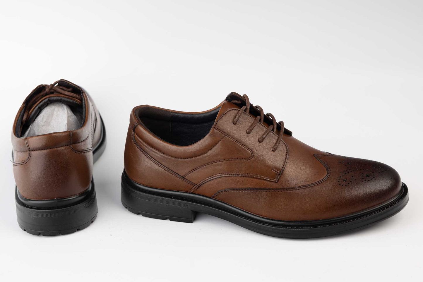 Pantofi barbati casual piele naturală 22185-1 Maro