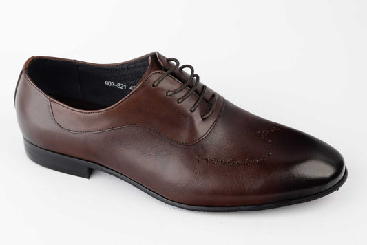 Pantofi barbati eleganti piele naturala ELDEMAS 003-821 Coffe