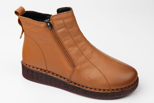 Ghete damă piele naturală MATSTAR 43181 Maro