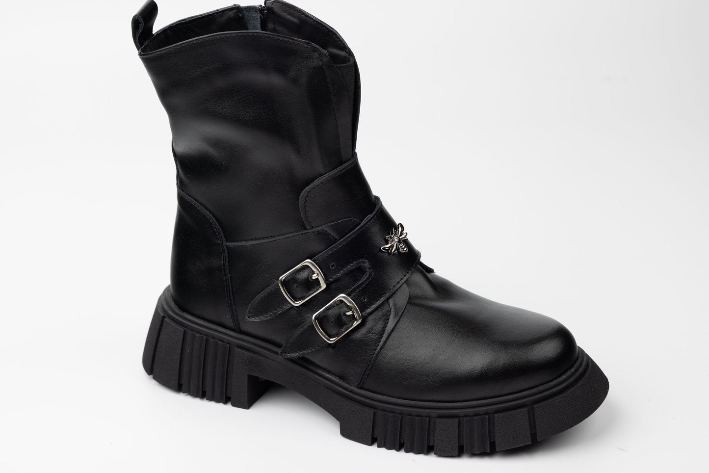 Ghete damă piele naturală PERLA 4026 N box