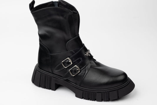 Ghete damă piele naturală PERLA 4026 N box