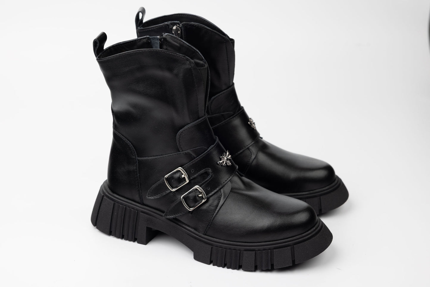 Ghete damă piele naturală PERLA 4026 N box