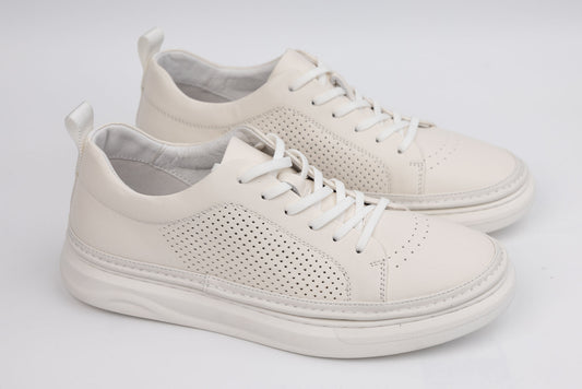 Pantofi piele naturală FILIPO sport 870 ALB