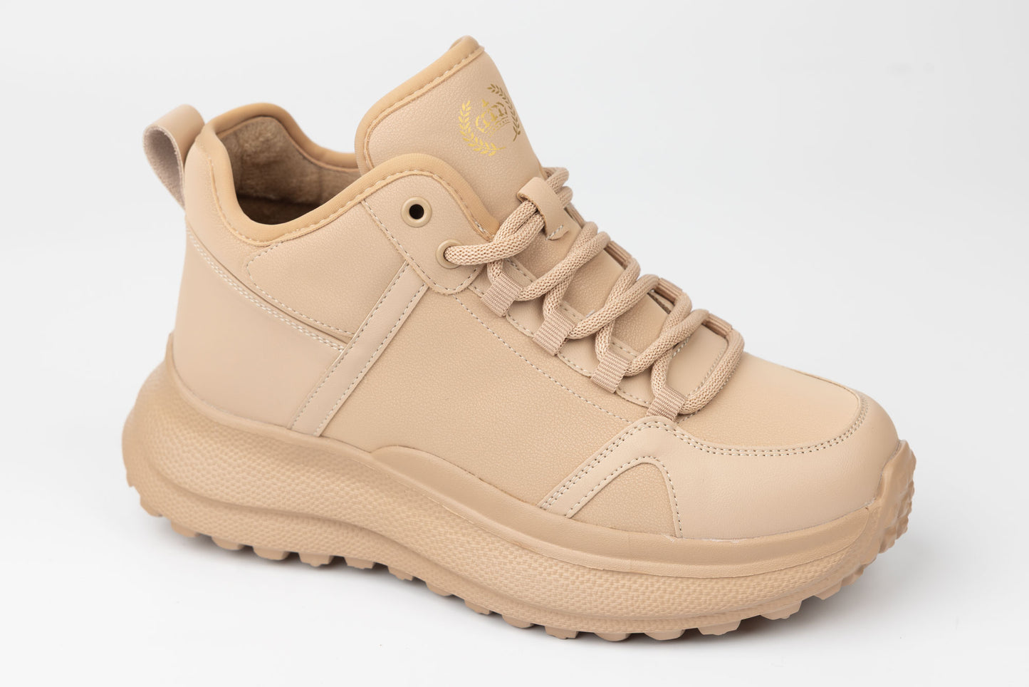 Ghete dama casual piele naturala FRANCO GERARDO 6682 Bej