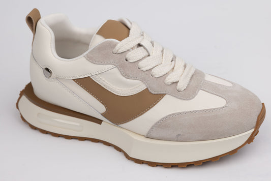Pantofi dama sport piele naturala FRANCO GERARDO 6511 APRICOT