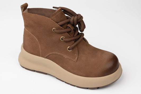 Ghete damă piele naturală FEELING 8853 Maro