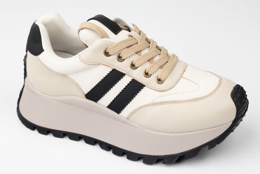 Adidași damă casual sport FEELING 25110 Bej