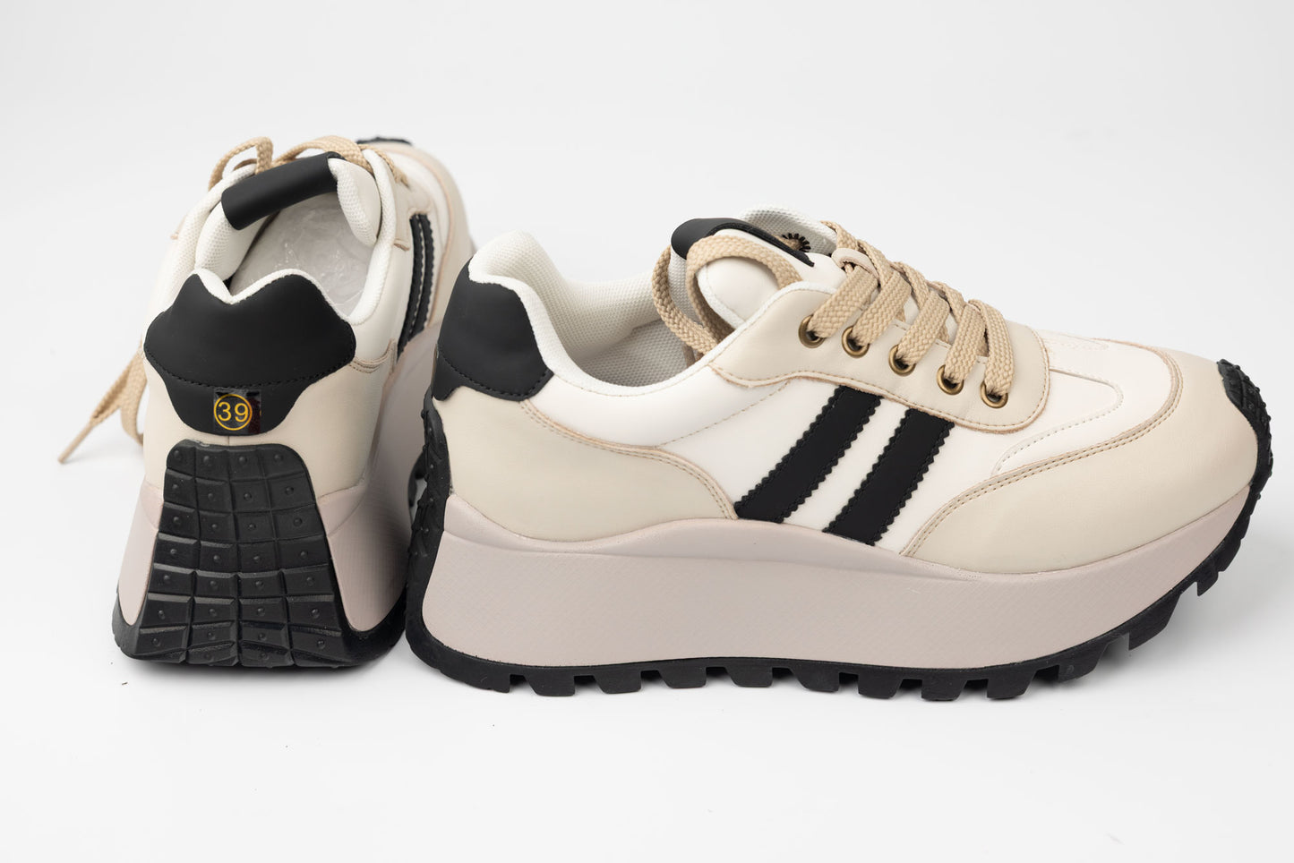Adidași damă casual sport FEELING 25110 Bej