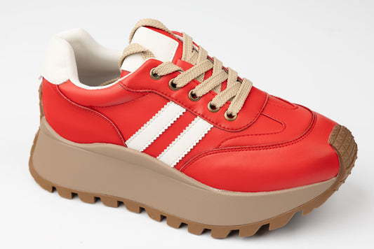Adidași damă casual sport FEELING 25110 Roșu