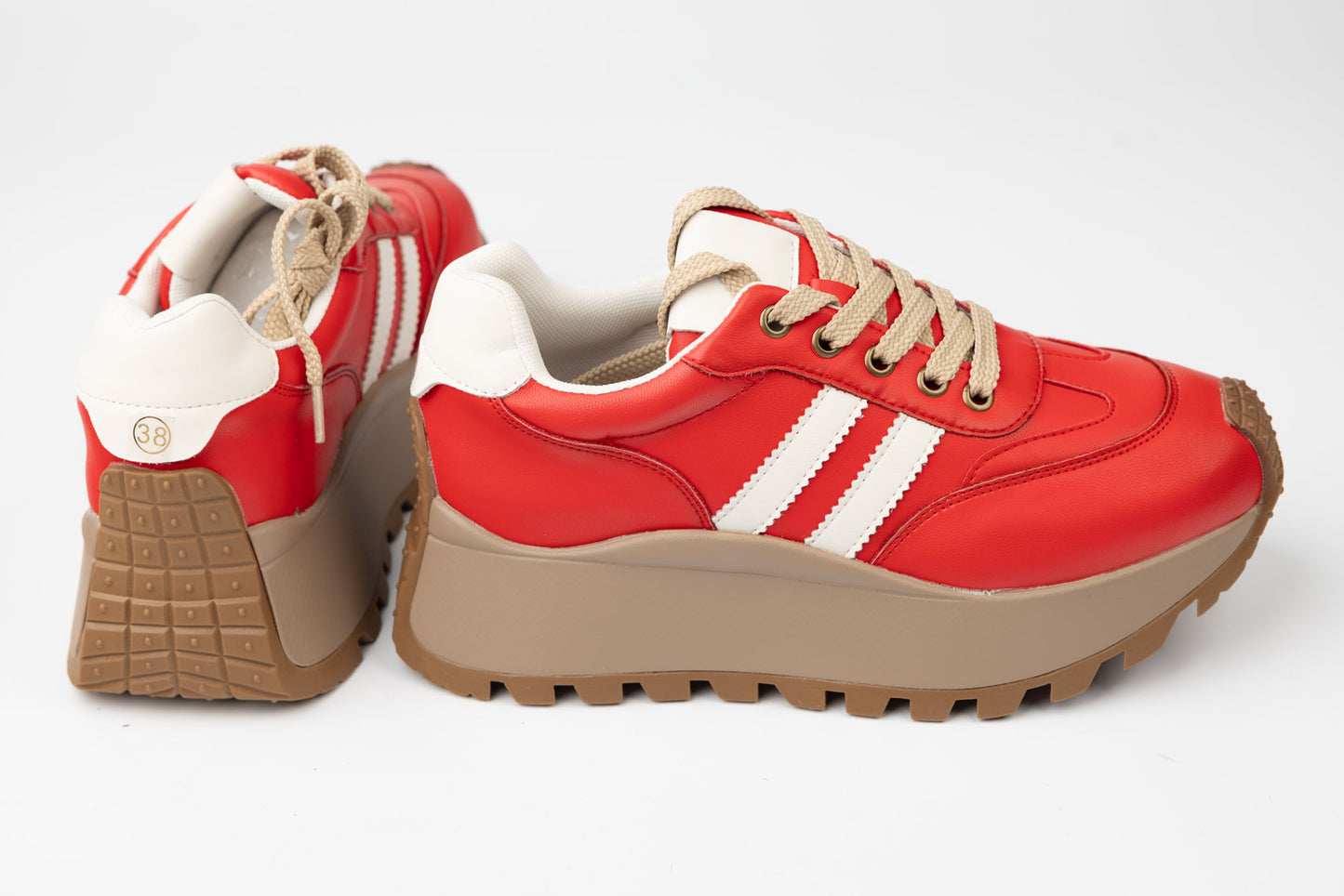 Adidași damă casual sport FEELING 25110 Roșu