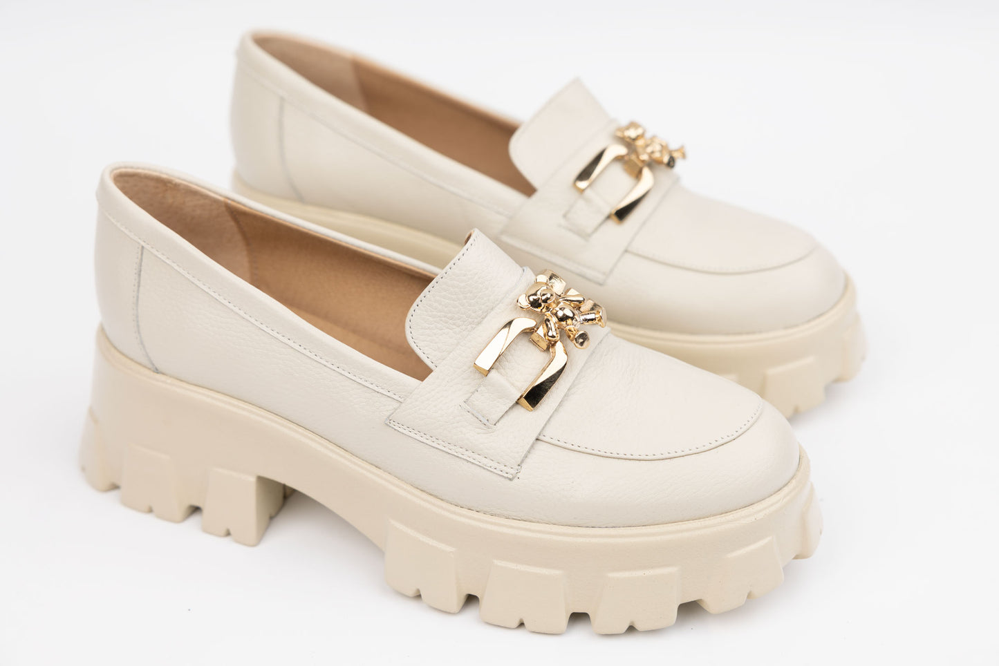 Pantofi dama piele naturala NIKE 974 BEJ