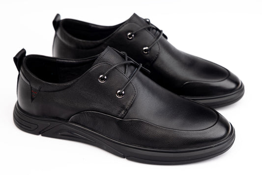 Pantofi barbati piele naturala MELS 83038 T N MARE+ MIC