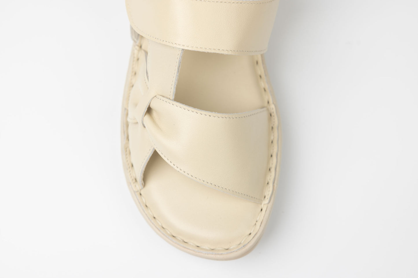 Women's genuine leather sandals ADELINE Tamy Beige