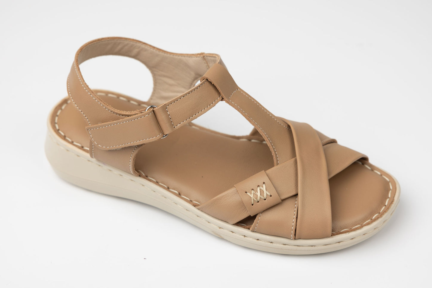 Women's genuine leather sandals ADELINE Flory N