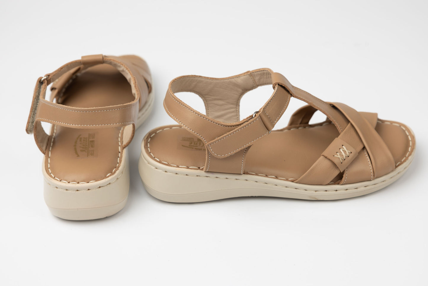 Women's genuine leather sandals ADELINE Flory N