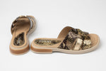 Slapi dama piele naturală DYANY 708 Leopard