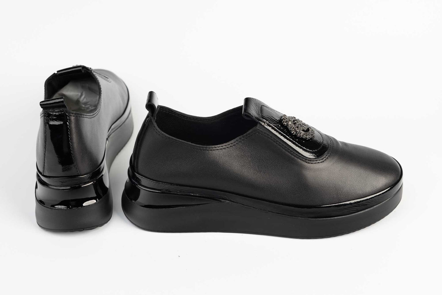 Pantofi dama casual piele naturala DOGATI 6015 N box