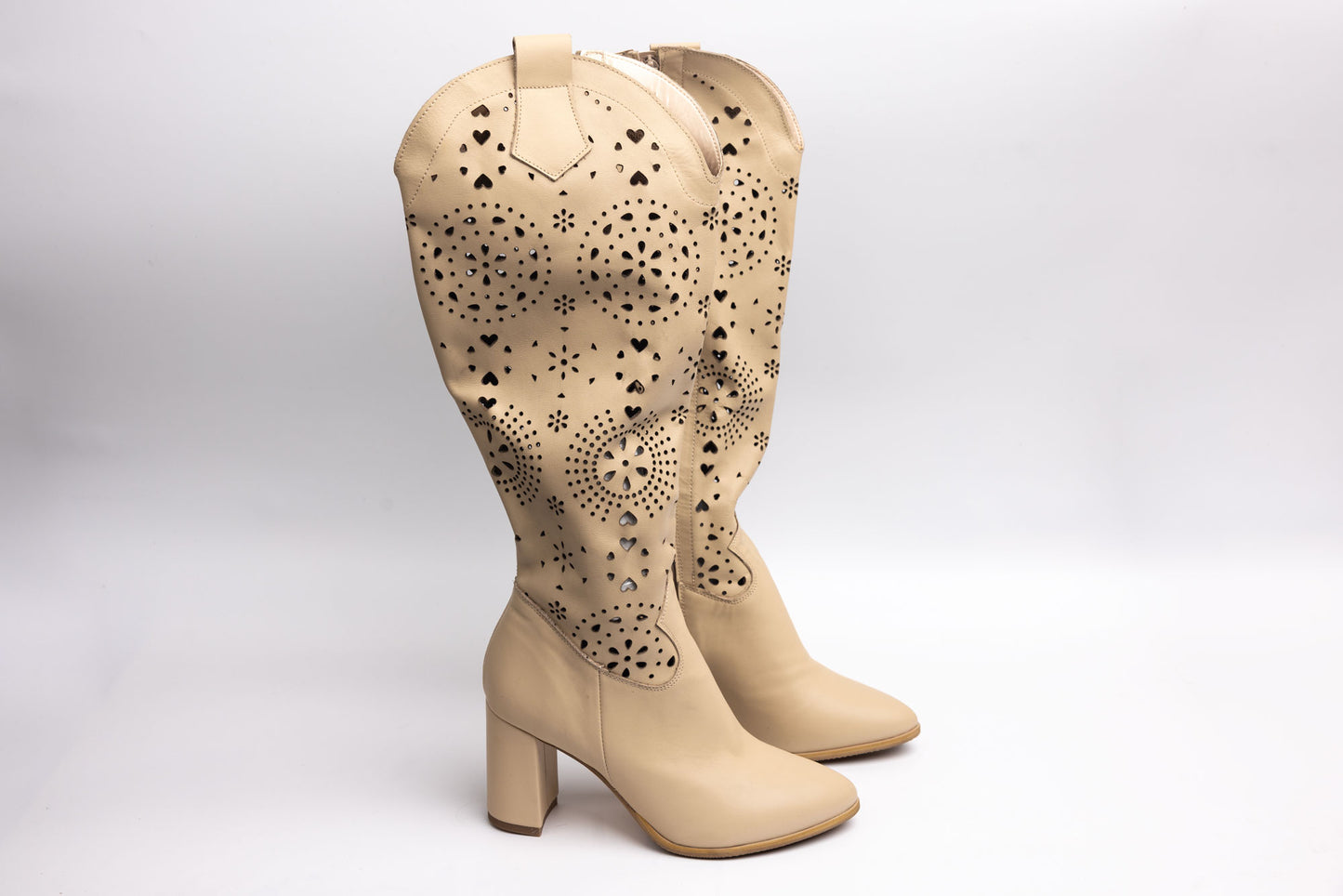 Boots PERLA 1506 Beige perf