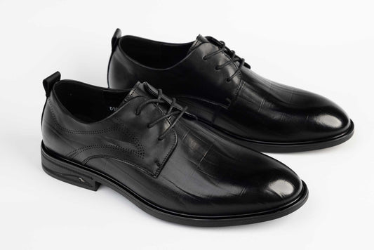 Elegant men's shoes made of genuine leather MELS 16330 N