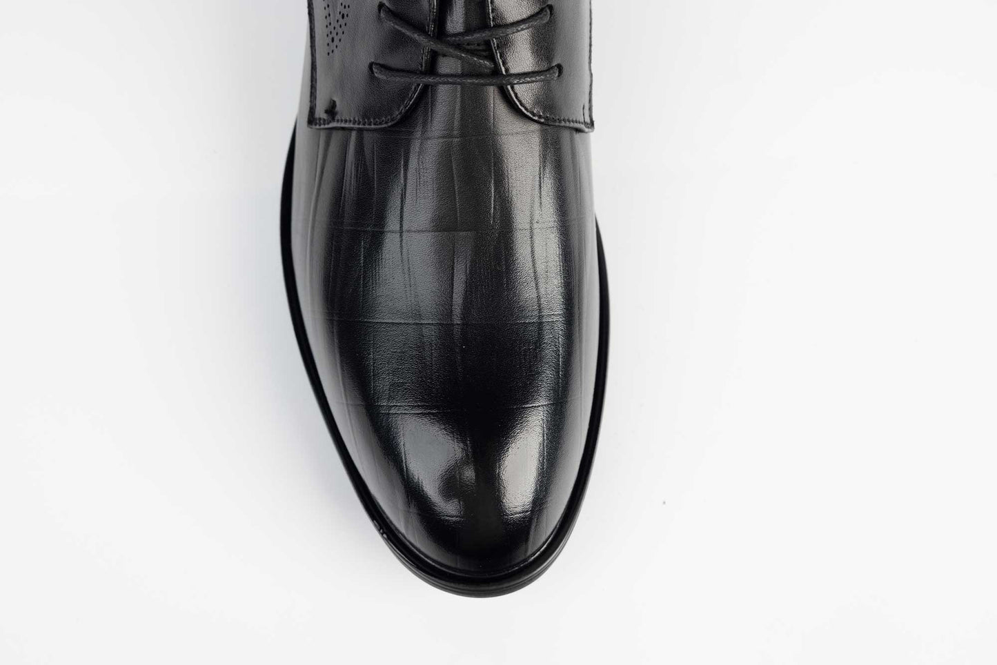 Elegant men's shoes made of genuine leather MELS 16330 N