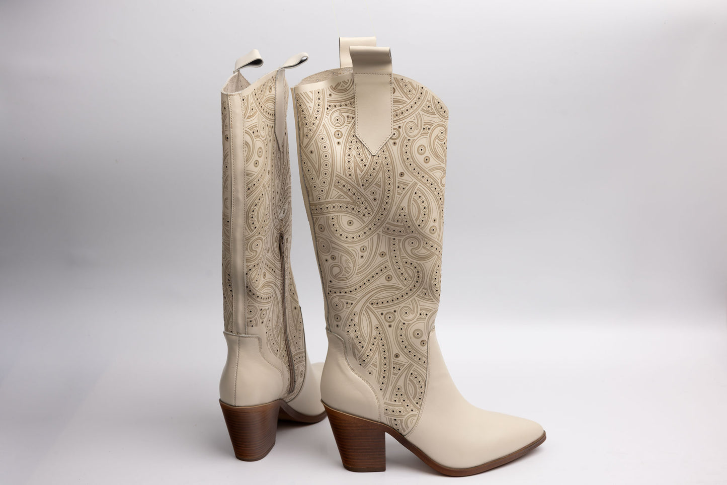 Women's boots PERLA 1750 Beige perf