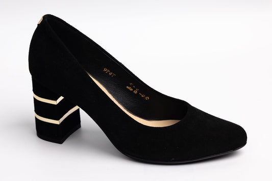 Pantofi dama eleganti piele naturala SALA 9747 N velur