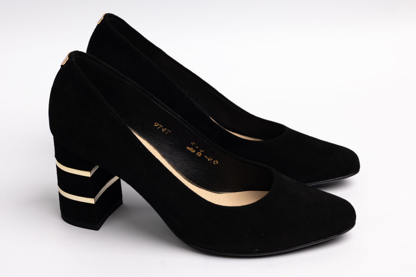 Pantofi dama eleganti piele naturala SALA 9747 N velur
