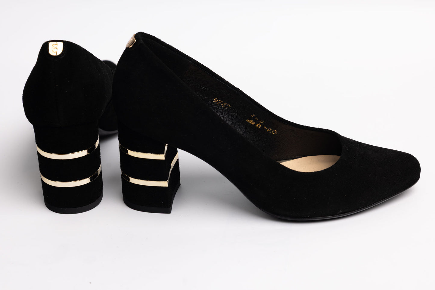 Pantofi dama eleganti piele naturala SALA 9747 N velur