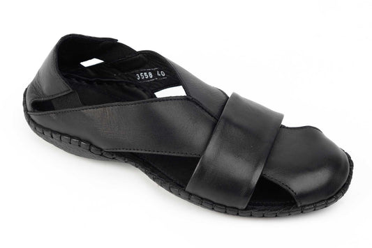 Pantofi sanda barbati piele naturala RIDGE 3558 NEGRU
