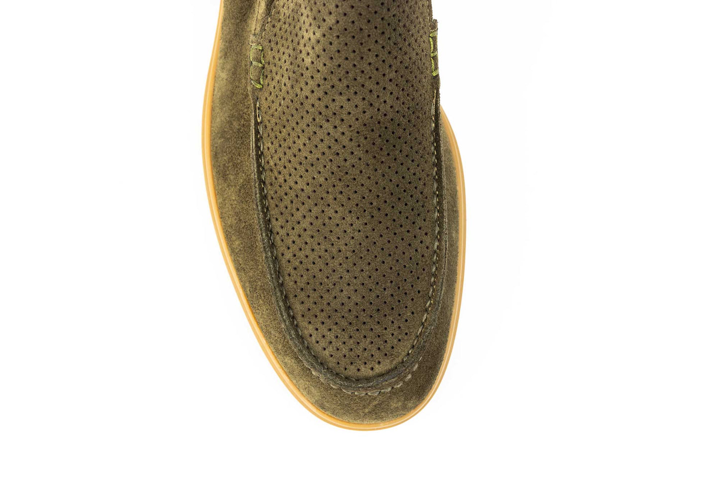 Men's casual shoes made of genuine leather RIDGE 01 KHAKI